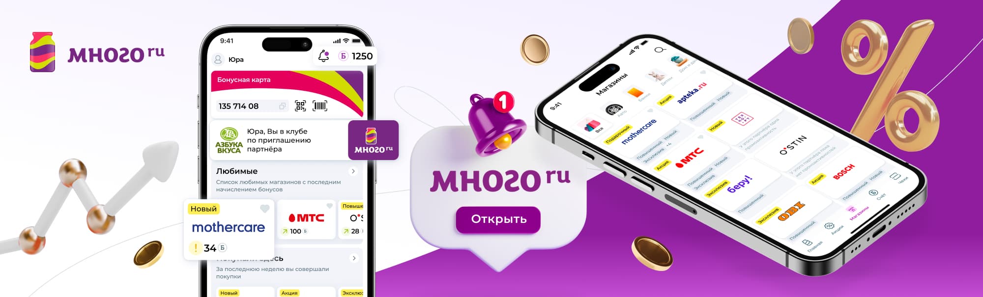 Мобильные приложения бонусной системы Много.ру
